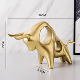 Abstract Bull Sculpture