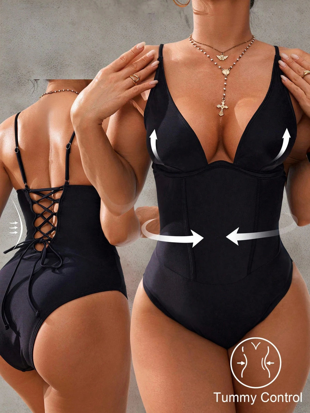 Ciara Sun Tummy Control One-Piece Swimsuit