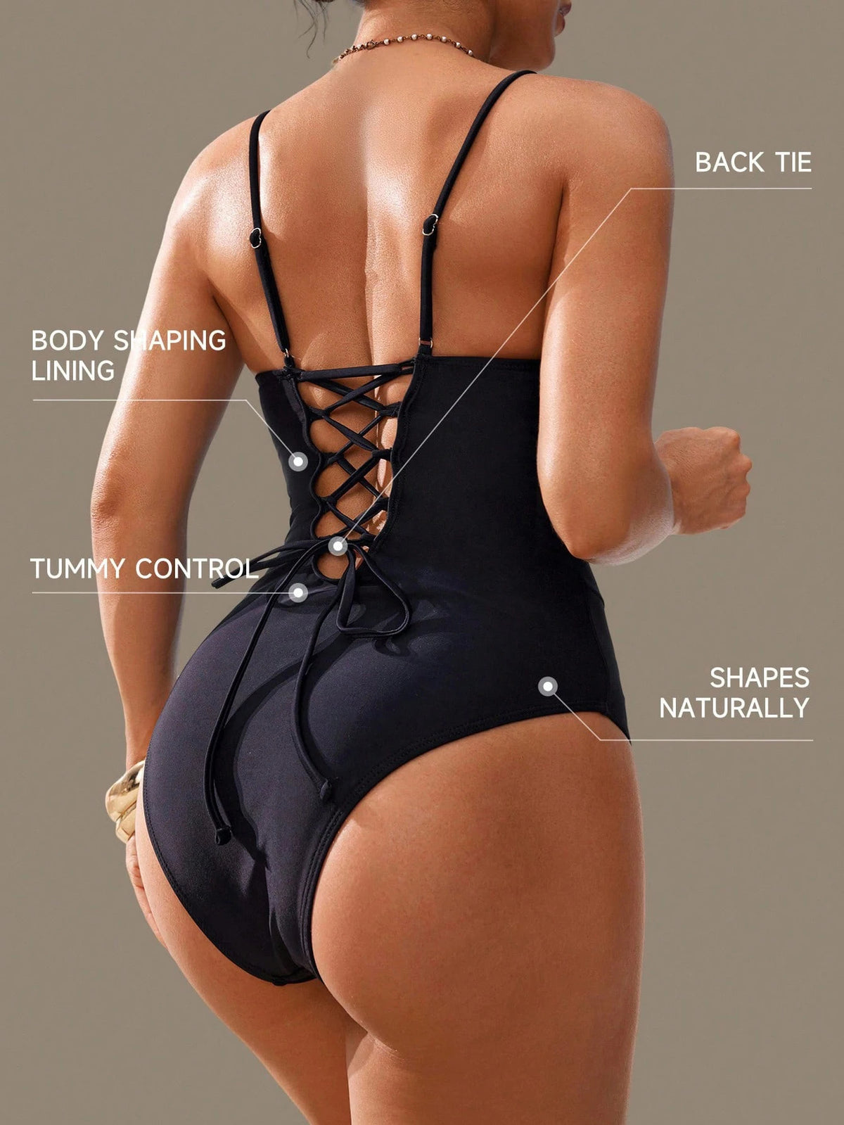 Ciara Sun Tummy Control One-Piece Swimsuit