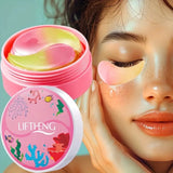 60pcs/box Seaweed Sakura Crystal Collagen Eye Mask Anti Dark Circles Moisturizing Anti-aging Eye Patches Gel Masks Skin Care