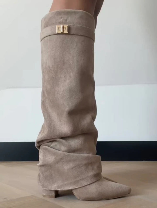 The Luna Slouch Knee-High Boots
